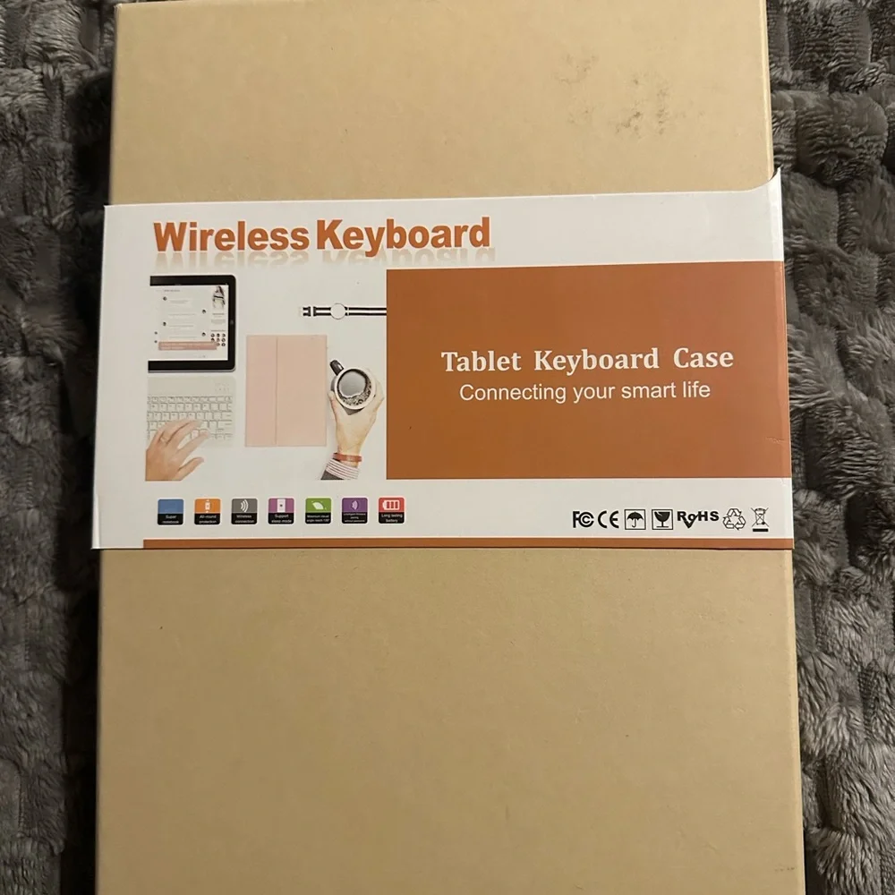 Wireless Keyboard Tablet Case - Pink